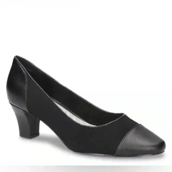 Easy Street Corpcore Wes Block Heel Padded Footbed Pump Black Size 11 - Picture 1 of 6
